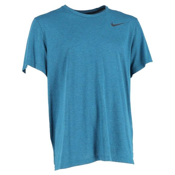 Nike Logo-Print T-Shirt in Turquoise Polyester